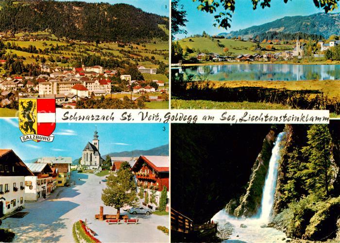 Schwarzach St-Veit Pongau AT Goldeck am See Liechtensteinklamm Ortsmotiv Wasserf