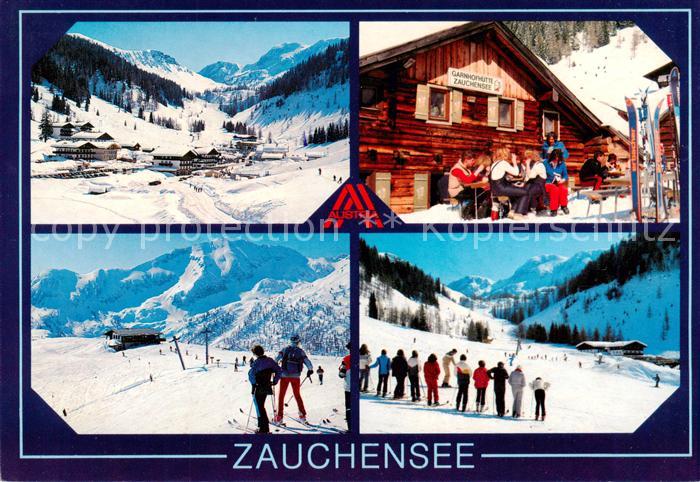 Zauchensee Altenmarkt im Pongau AT Panorama Garnhofhuette Zauchensee Skischule