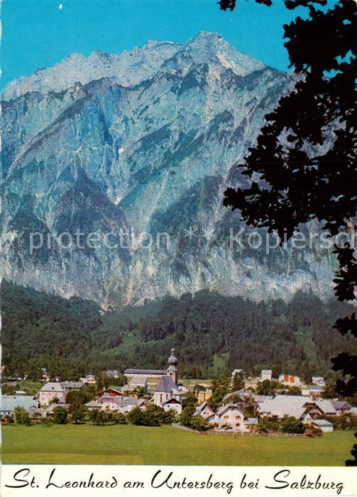 St Leonhard Groeding Salzburg AT Panorama mit der Talstation der Untersberg Seil