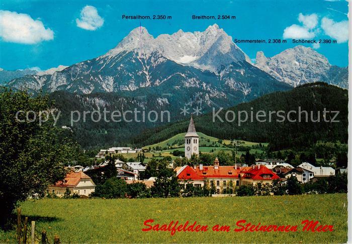 Saalfelden Steinernes Meer AT mit Persailhorn Breithorn Sommerstein und Schoenec