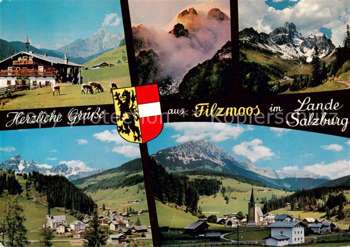 Filzmoos AT Bauernhof Bischofsmuetze Weg zur Hofpuerglhuette Roethelstein und Da