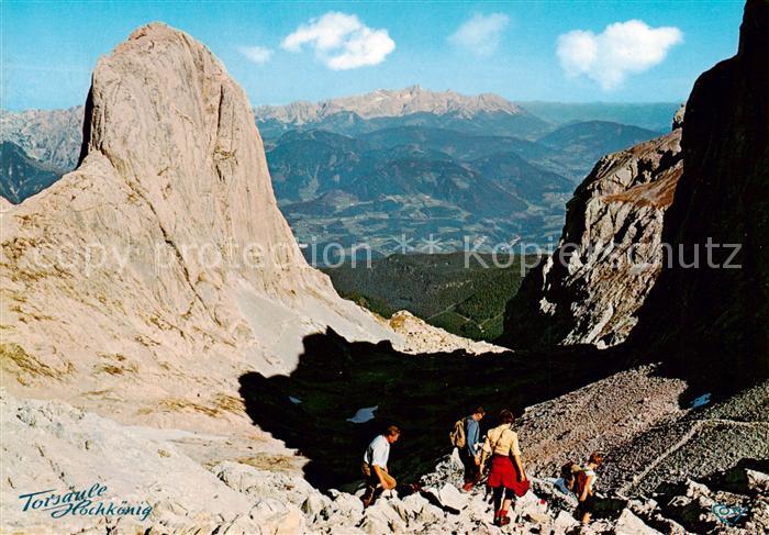 Hochkoenig 2943m Muehlbach am Hochkoenig AT Matrashaus uebergossene Alm Blick au