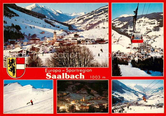 Saalbach -Hinterglemm AT Talschluss Seilbahn zum Schattberg Gipfellifte Saalbach
