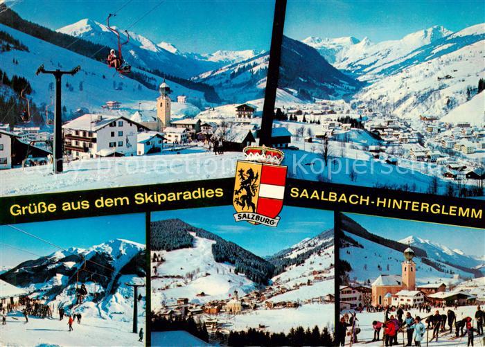 Saalbach -Hinterglemm AT Panorama Talschluss Reiterkogel Mittelstation Baerenkog