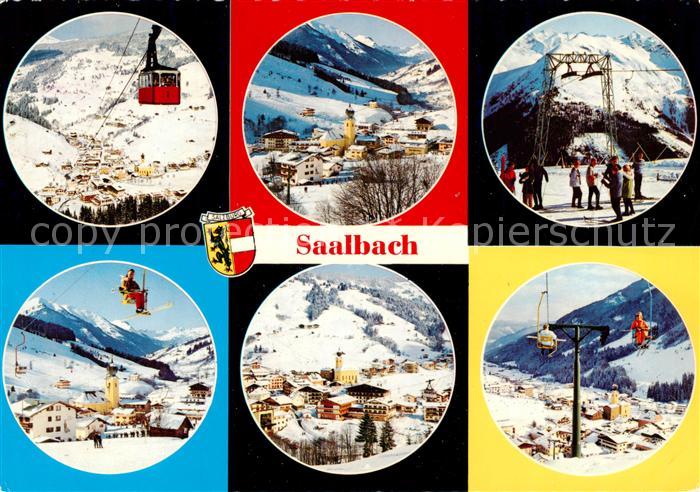 Saalbach -Hinterglemm AT Seilbahn Ortspartie Schlepplift Sessellifte