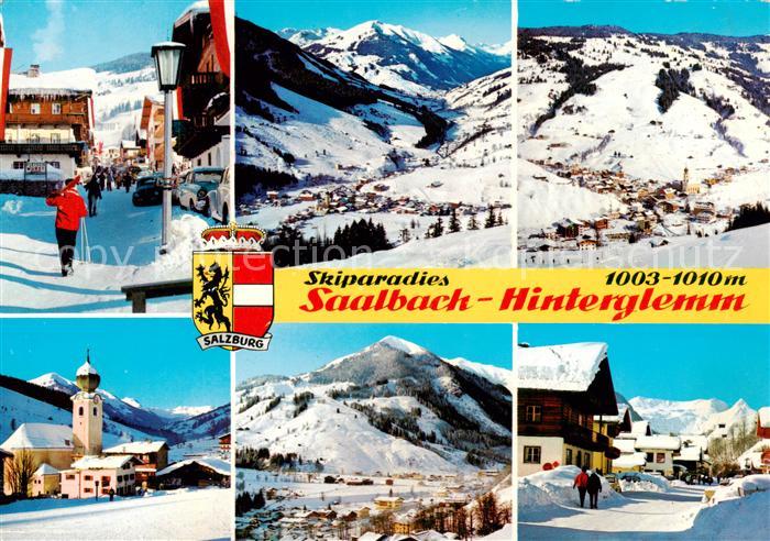 Saalbach -Hinterglemm AT Dorfstrasse Hinterglemm und Zwoelferkogel Kohlmaiskopf