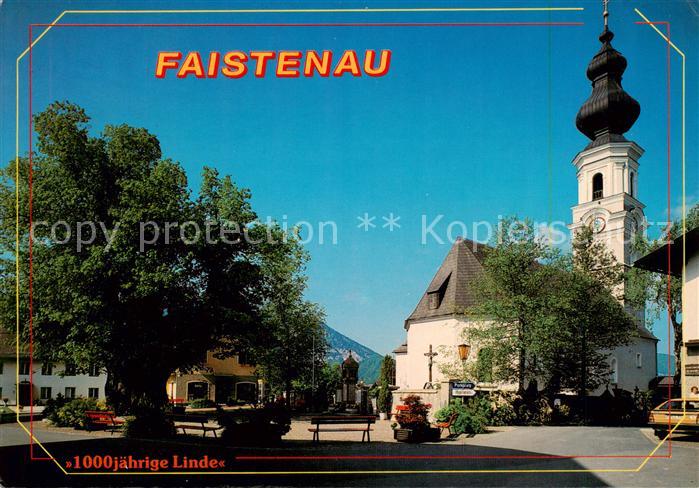 Faistenau Salzburg AT Kirche 1000jaehrige Linde