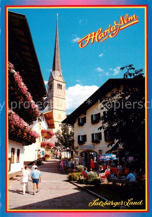 Maria Alm Steinernen Meer AT Ortspartie mit Kirche