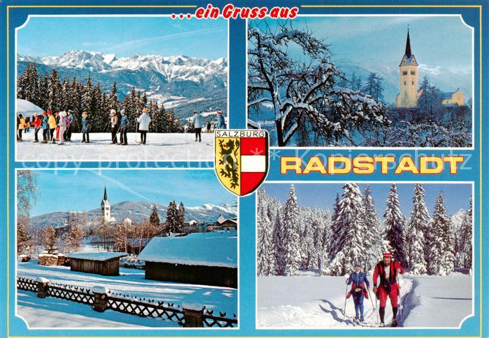 Radstadt AT Skischule Kirche Ortsansicht Langlauf