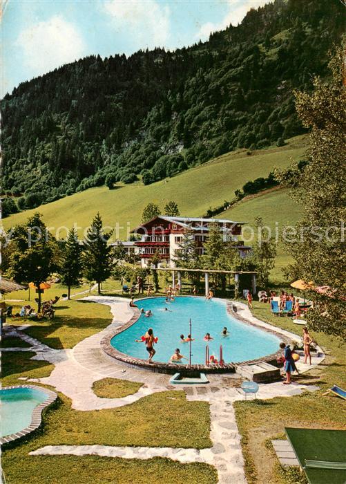 Badgastein AT Hoteldorf Gruener Baum Freischwimmbad Koesslerhaus Kuranstalt