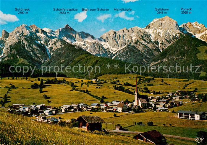 Maria Alm Steinernen Meer AT Panorama mit Kirche