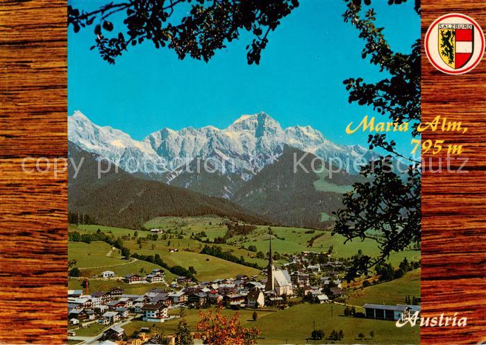 Maria Alm Steinernen Meer AT Panorama mit Kirche