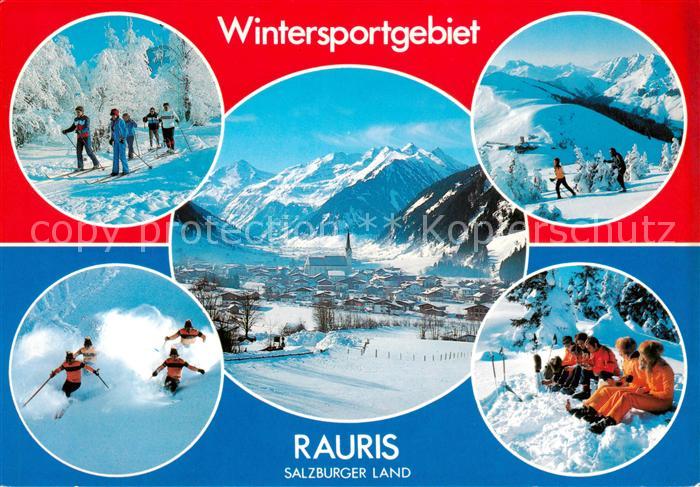 Rauris-Woerth AT Panorama mit Sonnblick Skipisten