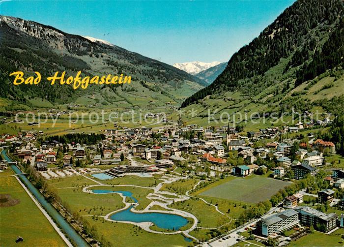Bad Hofgastein AT mit Alpenthermalhallenbad Fliegeraufnahme