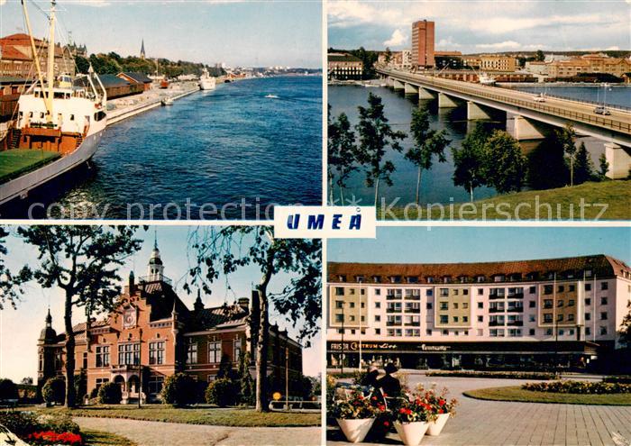 Umea Sweden Hafen Bruecke Schloss Stadtplatz