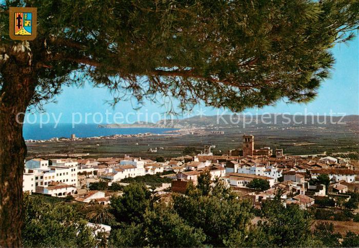 Javea Costa Blanca ES Pueblo al fondo Cabo San Martin