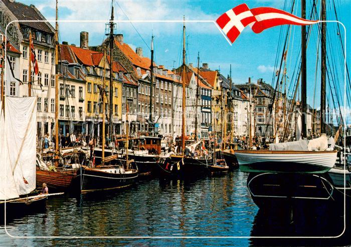 Nyhavn Kopenhagen Kjoebenhavn DK Alte Segelboote