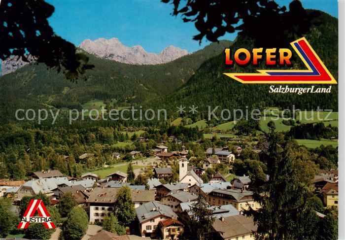 Lofer AT Fliegeraufnahme mit Reiteralp Gebirge
