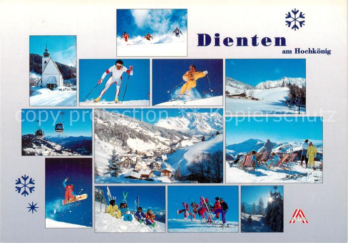 Dienten Hochkoenig AT Schischaukel Dienten Muehlbach Hinterthal Teilansichten