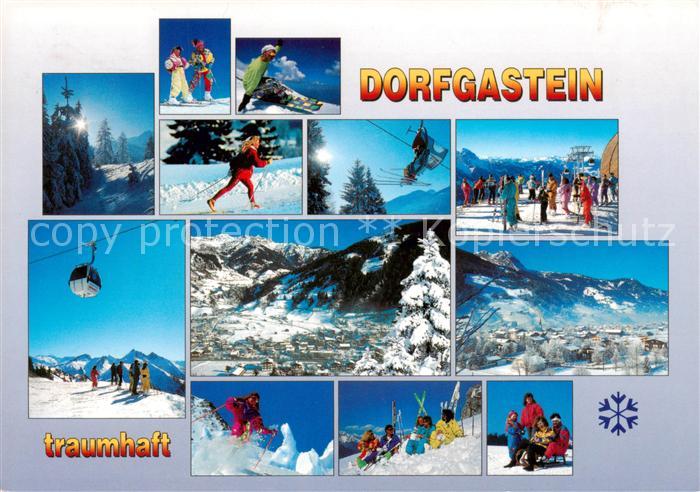 Dorfgastein AT Skipisten Skischule Seilbahn Panorama Teilansichten