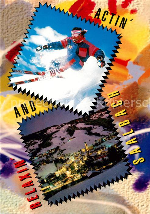 Saalbach -Hinterglemm AT bei Nacht
