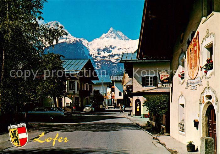 Lofer AT Ortspartie mit Reifhorn