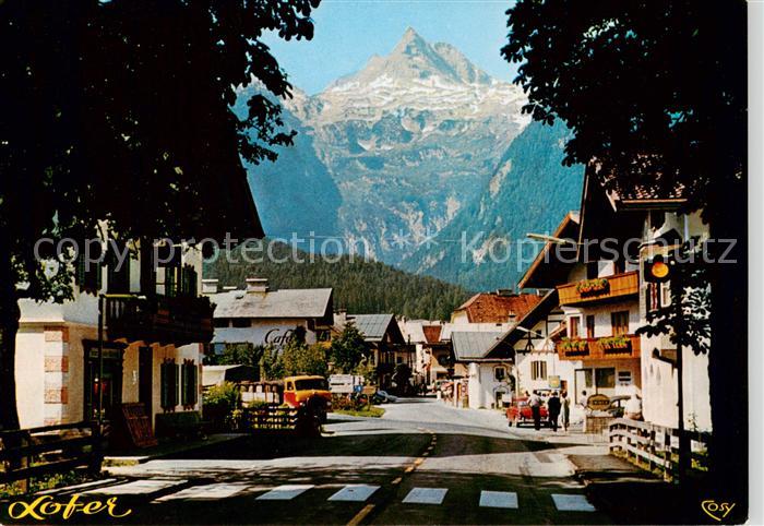 Lofer AT Ortspartie mit Reifhorn