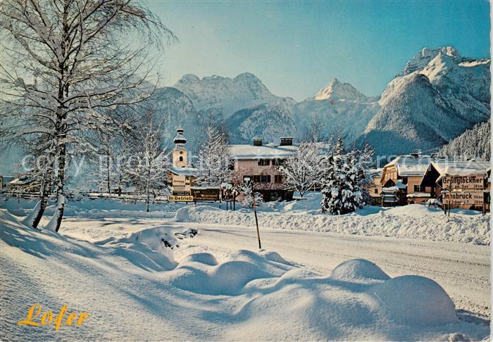 Lofer AT Winteridyll mit den Loferer Steinbergen