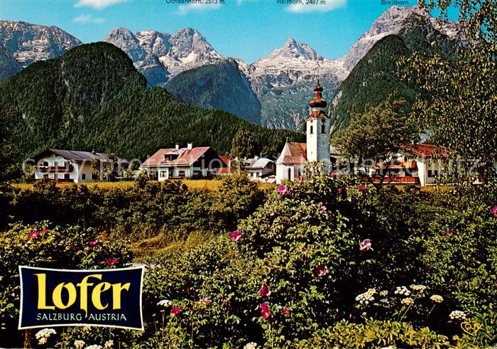 Lofer AT mit den Loferer Steinbergen