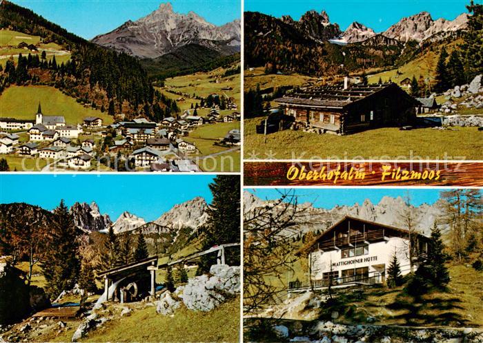 Filzmoos AT Fliegeraufnahme Oberhofalm Mattighofner Huette