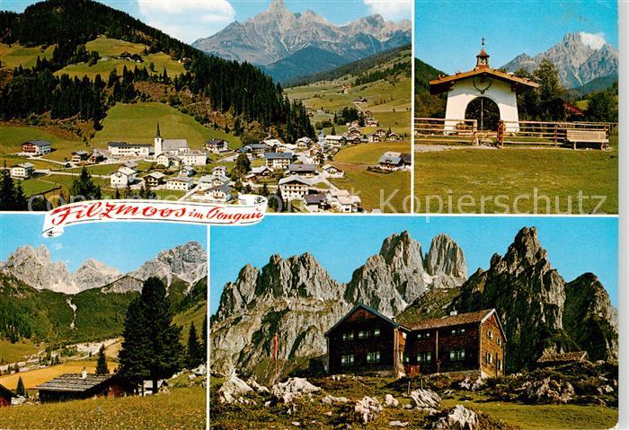 Filzmoos AT Panorama Hubertus Kapelle Oberhofalm Hofpuerglhuette Bischofsmuetze