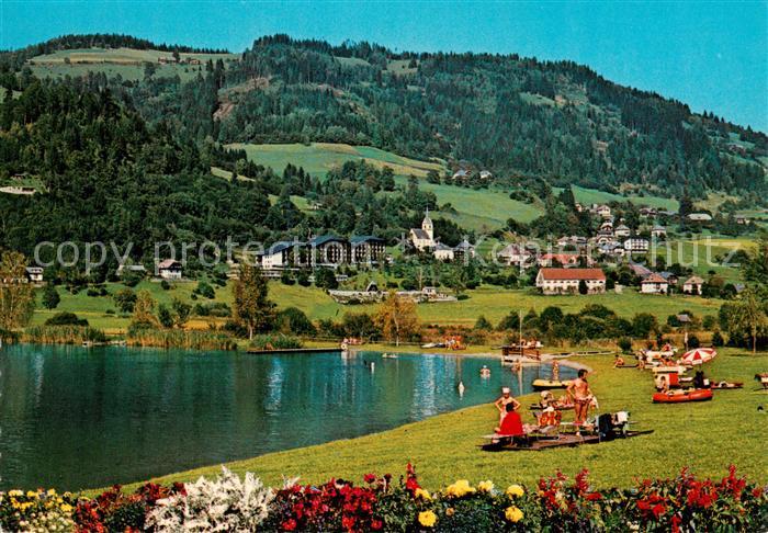 St Urban Kaernten AT Strandbad mit St Urban See