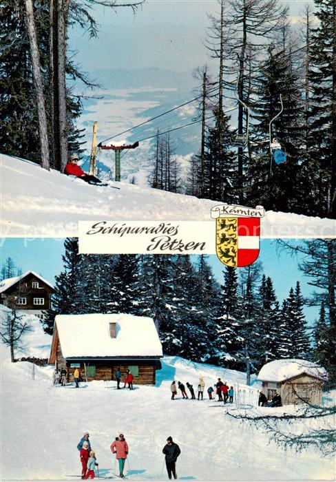 Petzen 2114m Bleiburg Kaernten AT Bergstation Sessellift Gasthof Siebenhuetten