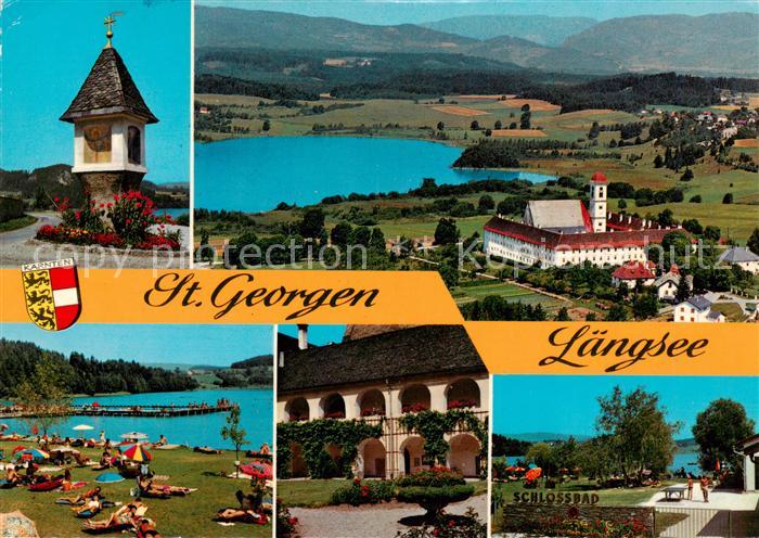 St Georgen Gailtal Bildstock Laengssee Liegewiese Schlossbad