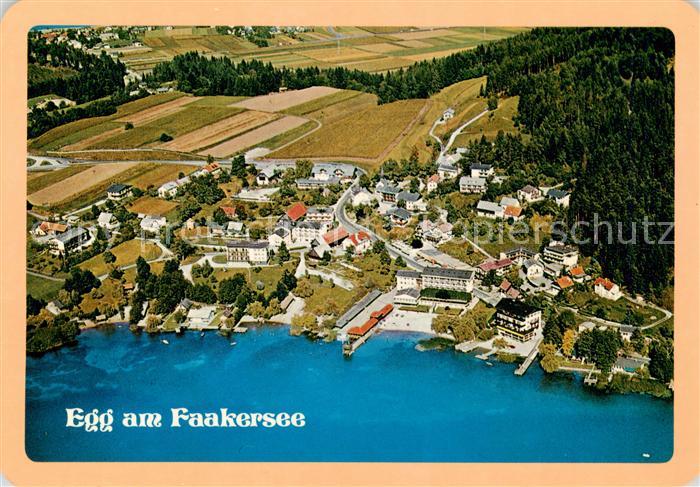 Egg Faakersee Kaernten AT Fliegeraufnahme