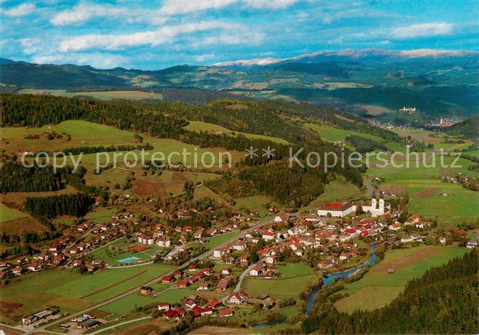 Gurk Gurktal Kaernten AT Dom zu Gurk Salvatorianerkolleg Fliegeraufnahme