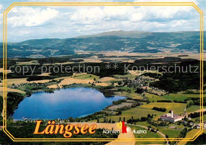 Laengsee Kaernten AT Fliegeraufnahme Schlosspension