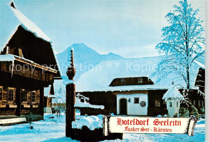 Faakersee Kaernten AT Hoteldorf Seeleitn