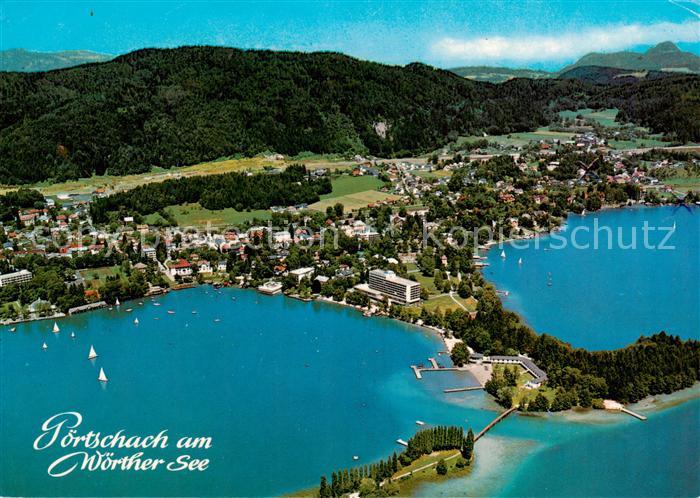 Poertschach Woerthersee Fliegeraufnahme