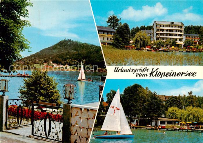 Klopeinersee Kaernten AT Seepartien Hotel Segeln