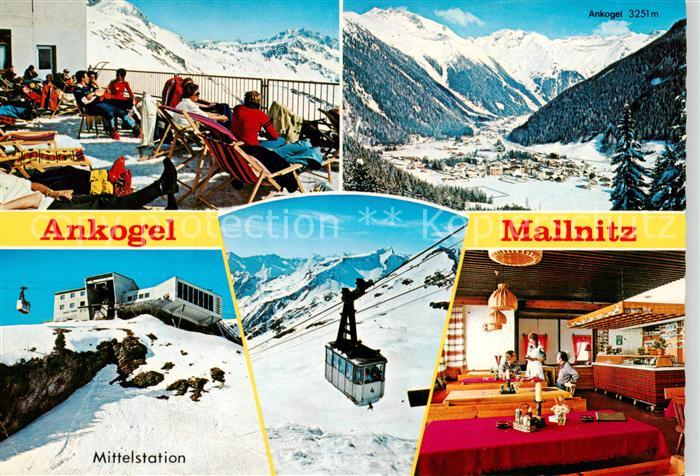 Mallnitz Tauernbahn Kaernten AT Bergstation Restaurant Sonnenterrasse Seilbahn M