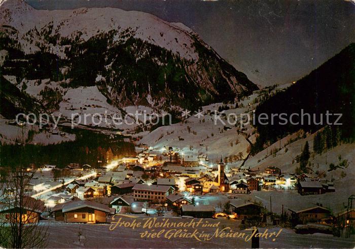 Doellach Kaernten AT Ortsansicht bei Nacht