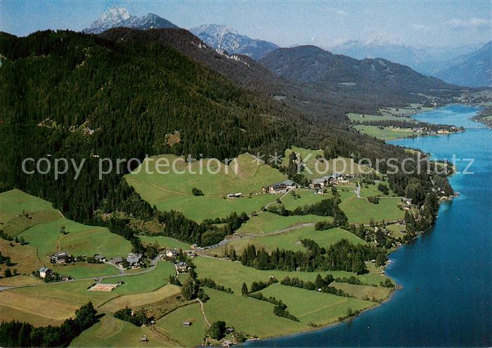 Weissensee Kaernten AT Fliegeraufnahme