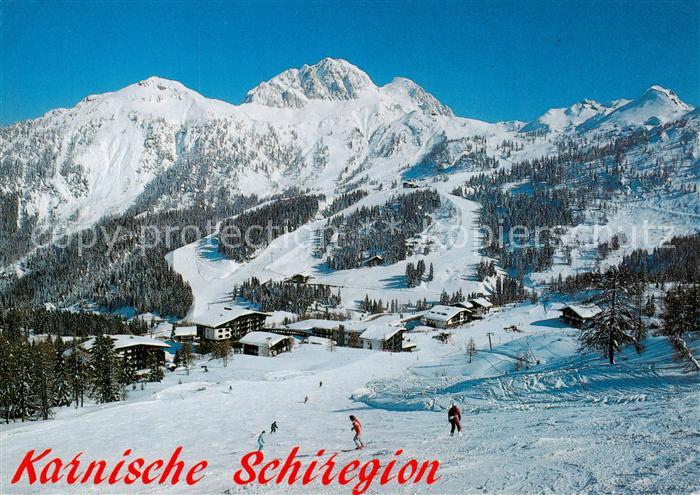 Nassfeld Kaernten AT Karnische Skiregion mit Gartnerkofel