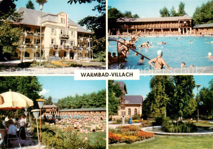 Warmbad Villach Hotel Freibad Terrasse Park