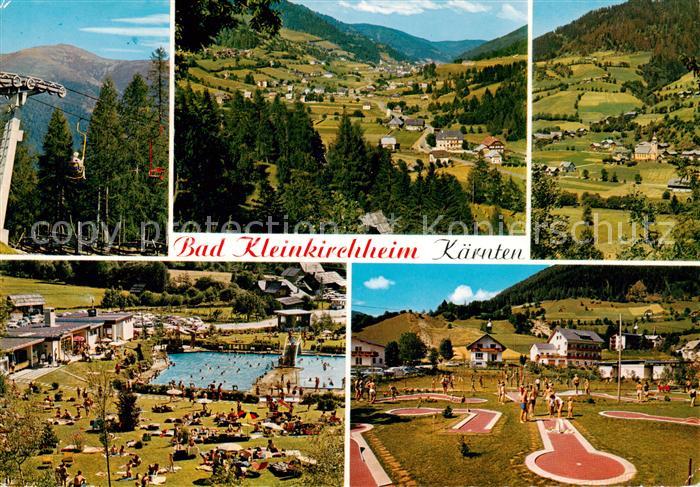 Bad Kleinkirchheim Kaernten AT Sessellift St Oswald Ortsansicht Ort mit Kirche T