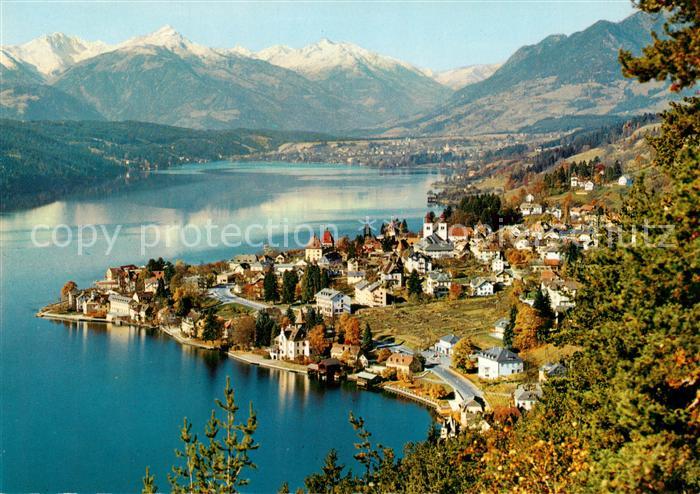 Millstatt Millstaettersee Kaernten AT Panorama