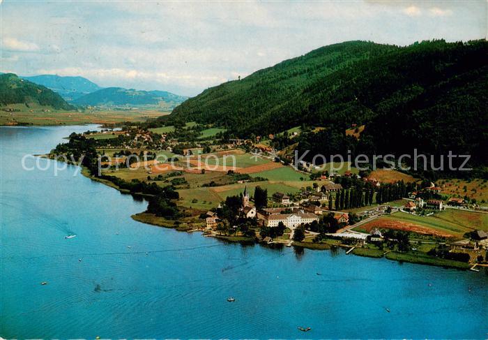Ossiach Ossiachersee Fliegeraufnahme