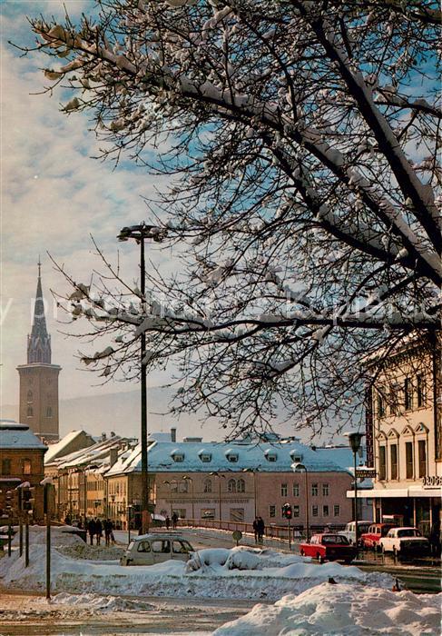 Villach Kaernten AT Ortspartie mit Kirche