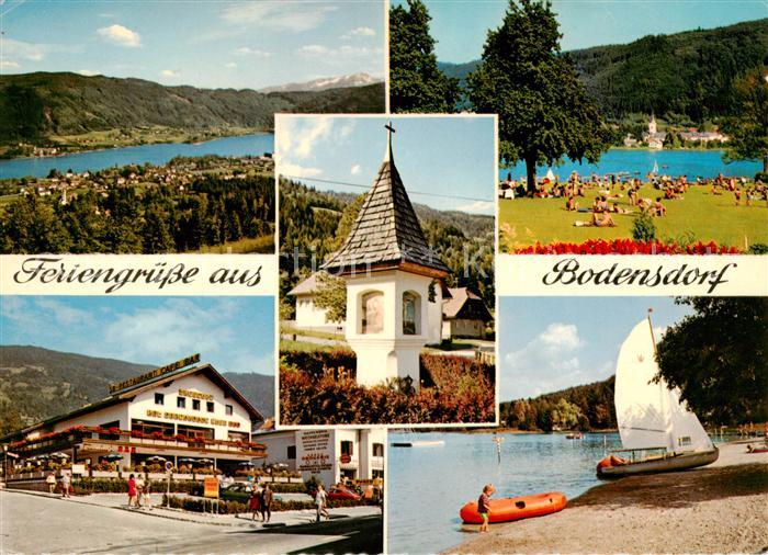 Bodensdorf Ossiacher See AT Teilansichten Badeanlagen Hallenbad Bildstock Strand
